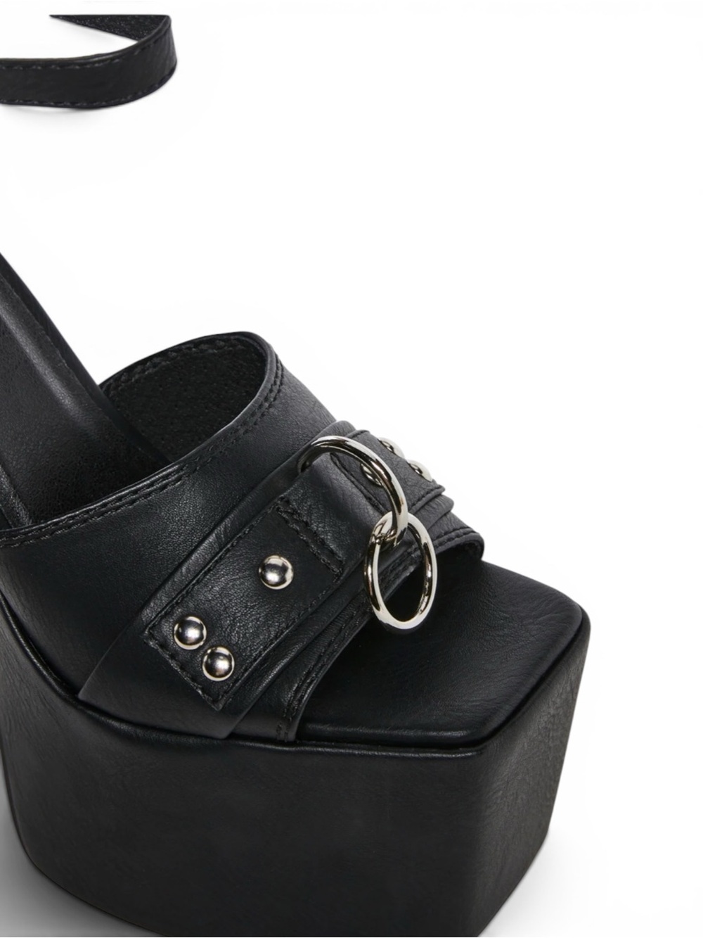 Dolls Kill Current Mood Flawless Gossip Black Goth Punk Platform Chunky Heels 10 - Picture 4 of 9